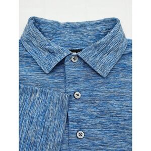 FootJoy Golf Polo Shirt The Foundry G.C. Performance Blue Heather Large